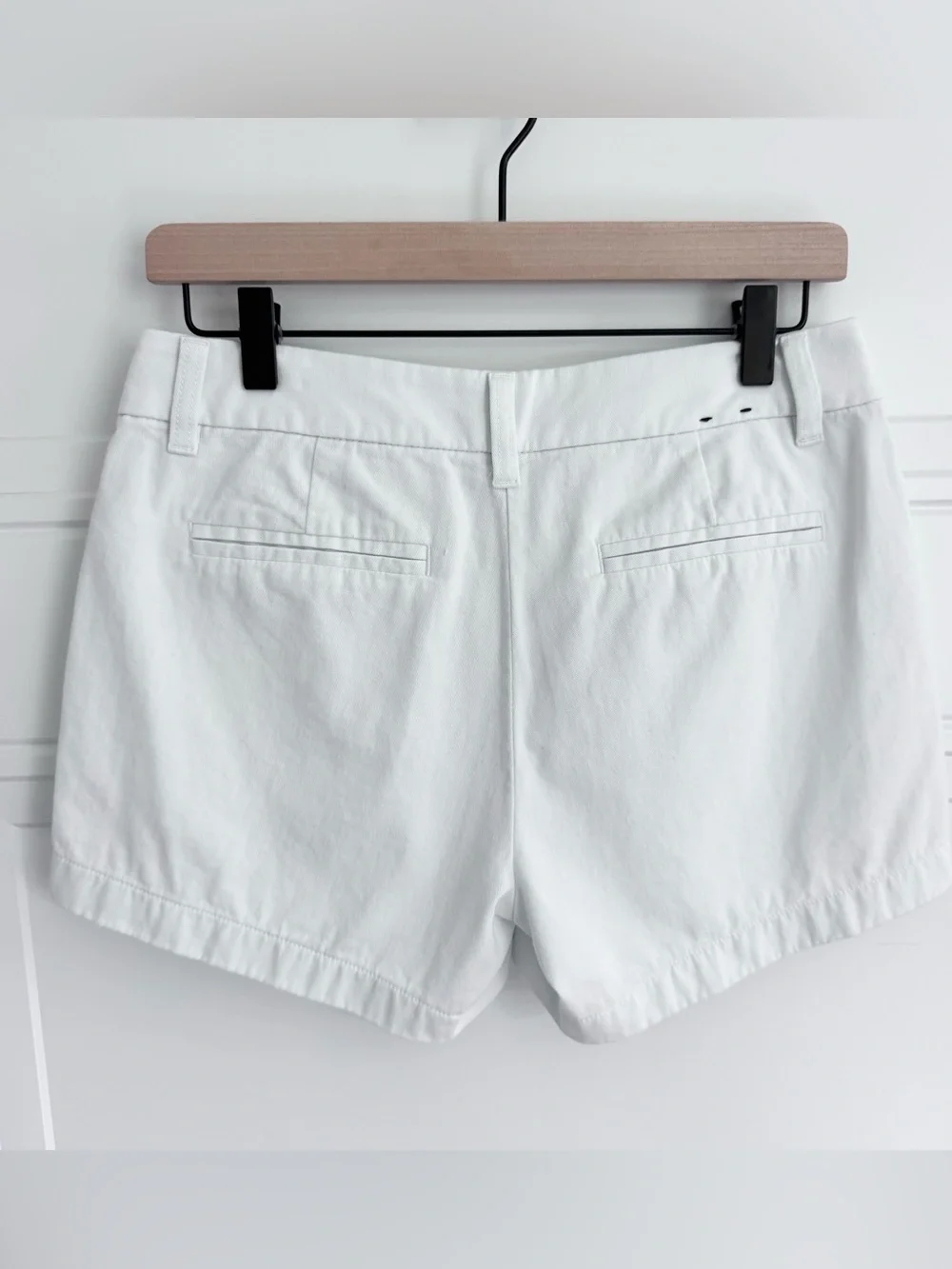 J. Crew White Women's Casual Chino Shorts, Size 2